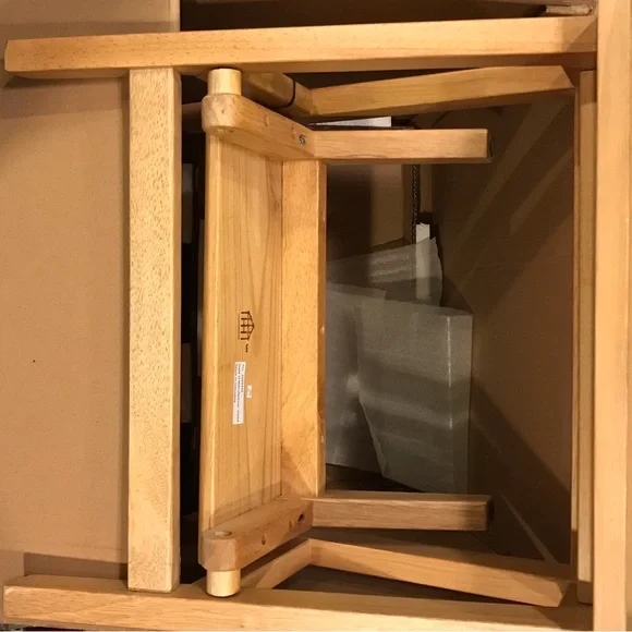 18" Wood Kitchen Step Stool Natural  - Hearth & Hand™ with Magnolia - Picture 7 of 10